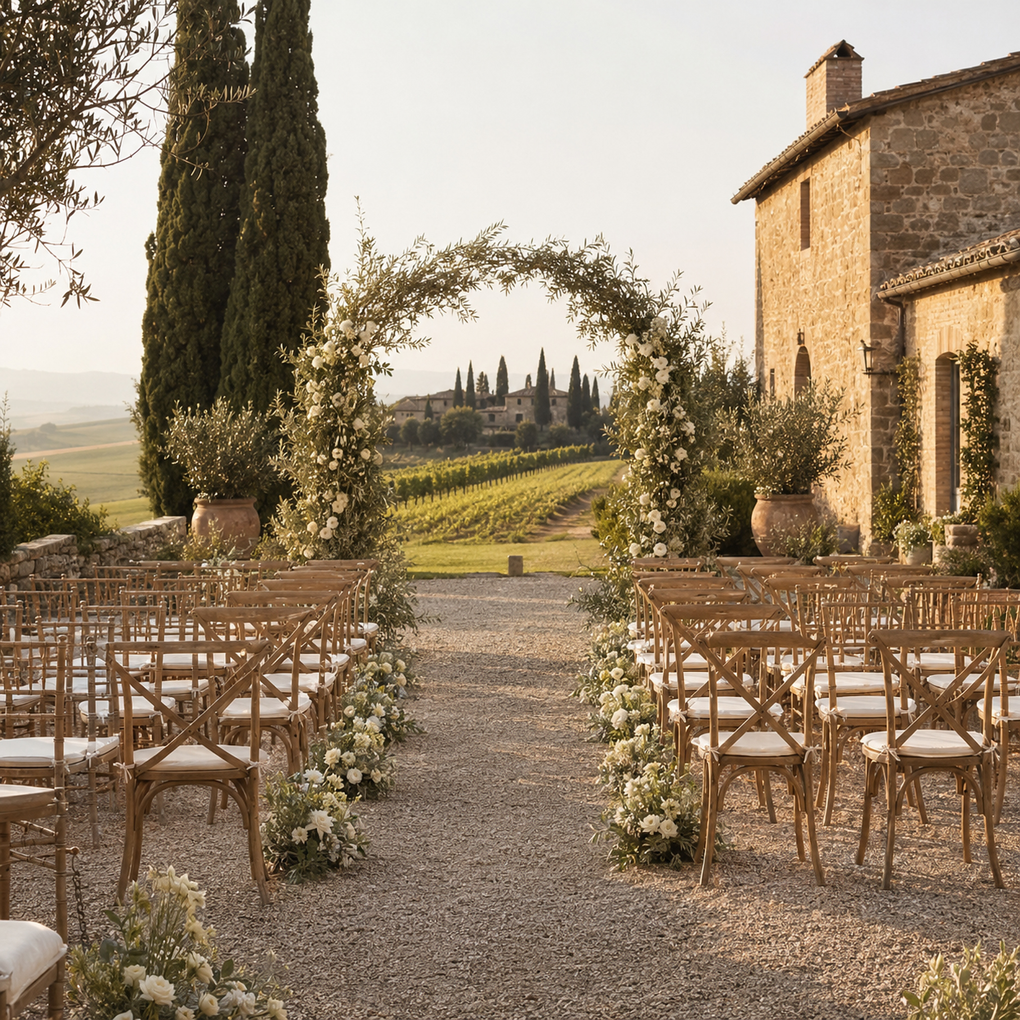 YZ furniture for Italian weddings and events